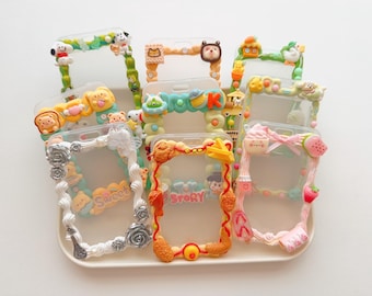 Custom card holder | Kawaii Cream Resin ID Badge Holder | Unique Nickelodeon Gift for Fans