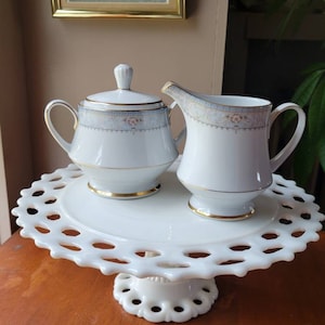 Vintage Noritake Kensington Palace Creamer and Sugar