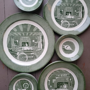 Vintage Colonial Homestead by Royal Green Dishes