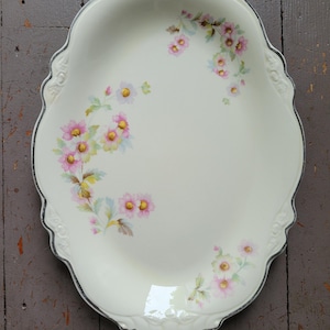 Vintage Homer Laughlin Virginia Rose 11 inch Oval Platter