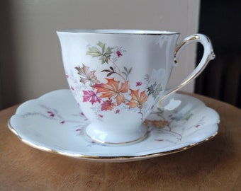 Vintage Floral Cup and Saucer Set