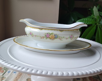 Vintage Noritake Aileen Gravy Boat