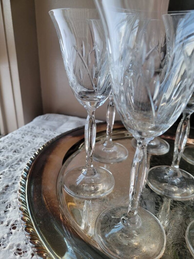 Vintage Wine Glasses Etsy