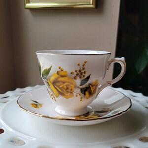 Vintage Floral Cup and Saucer Set