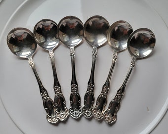 Vintage, Simeon and George Rogers Soup Bouillion Spoons