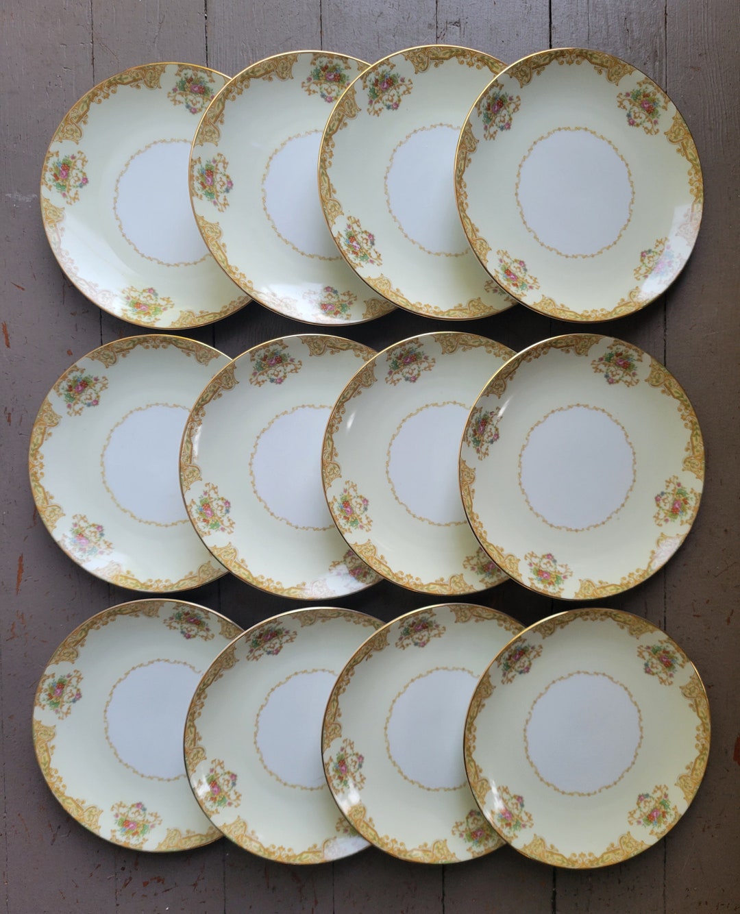 Vintage Noritake Dessert Plates Etsy