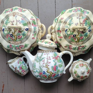 Antique Coalport India Tree Scratch and Dent Serving Pieces