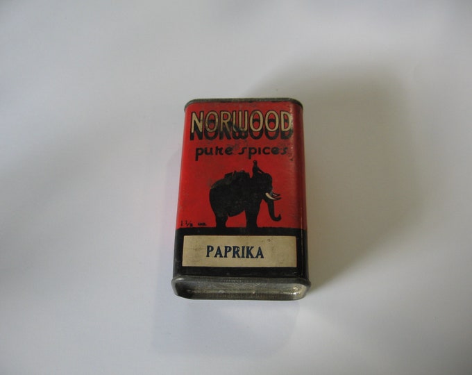1930s Norwood Pure Spices Paprika Tin Elephant Design Spice Etsy