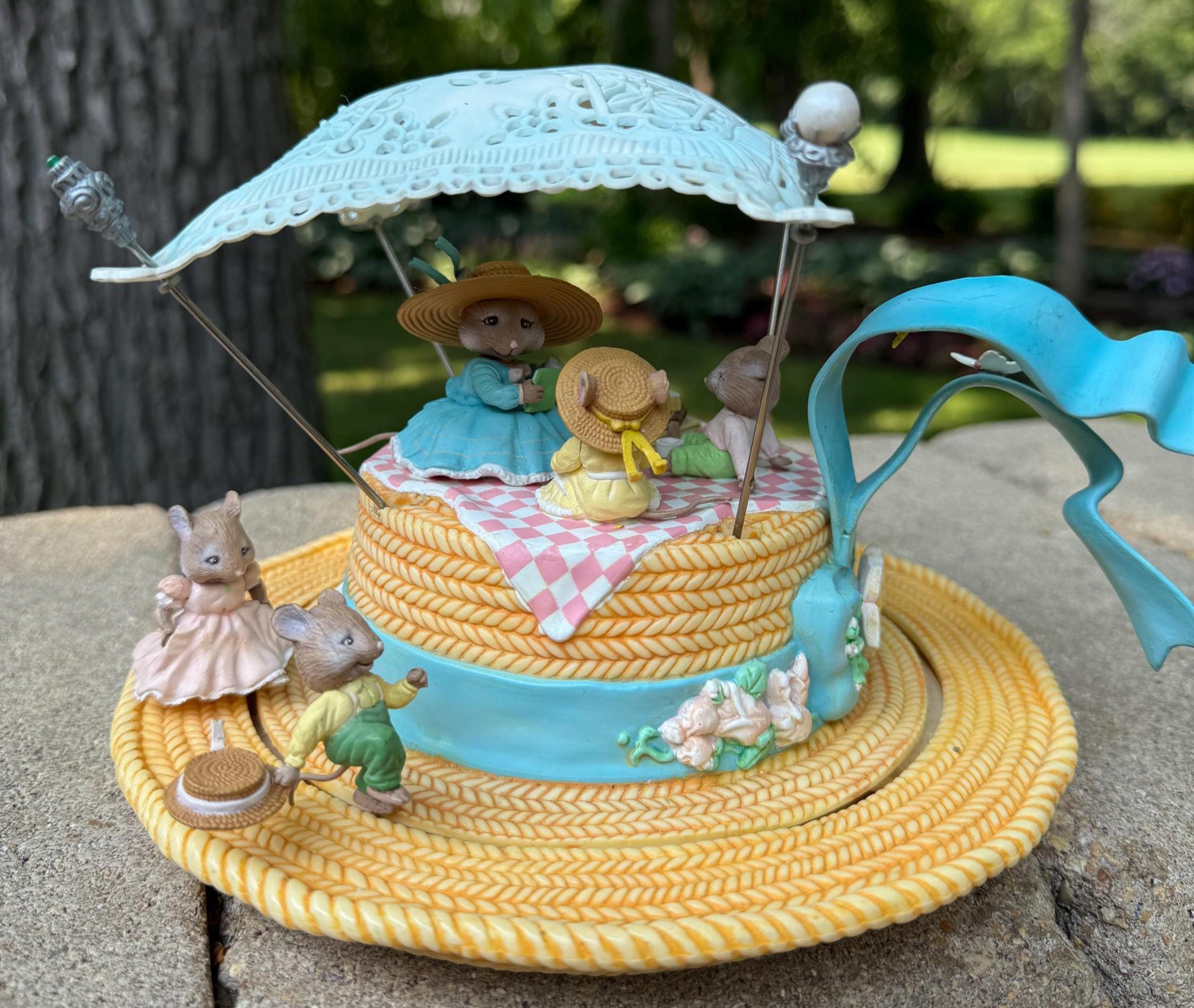 Vintage 1989 Enesco Mouse Music Box- Summertime Frolic - Etsy