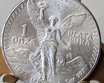 1983 1 oz Onza Mexico Libertad Gem BU UNC Ley .999 Plata Pura
