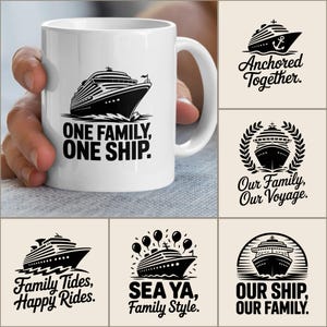 Family Cruise Png Bundle: Matching Vacation Designs (Digital Download, SVG & PNG Files)