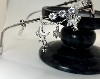Butterfly Moon Glasses Charm