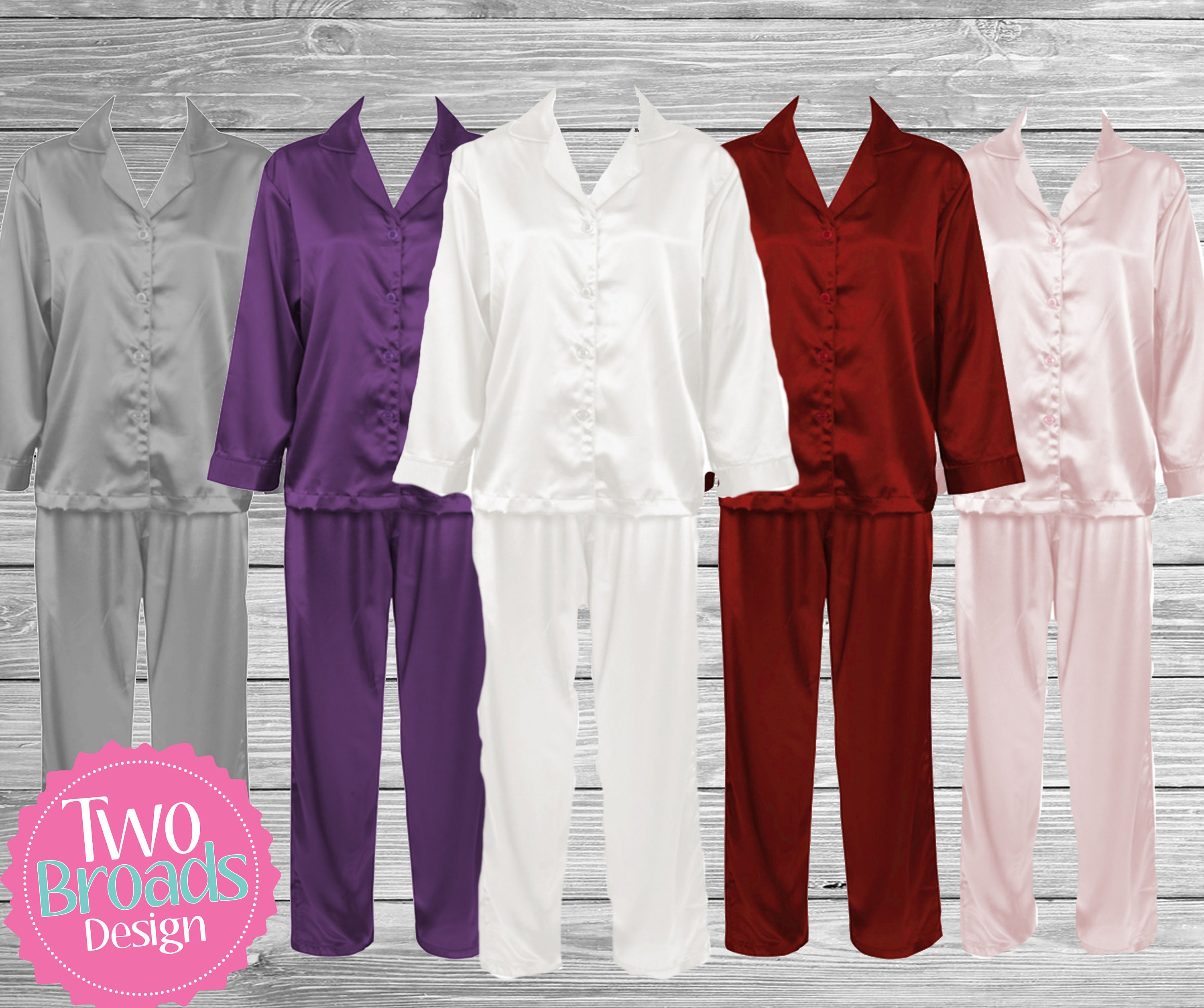 satin bridesmaid pjs
