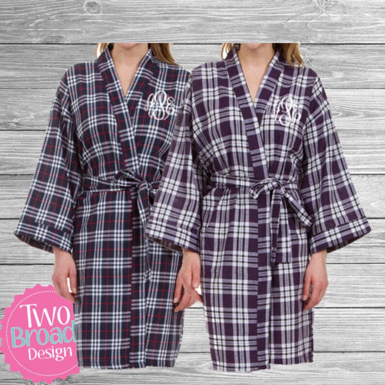 Purple Plaid Bridesmaid Dress