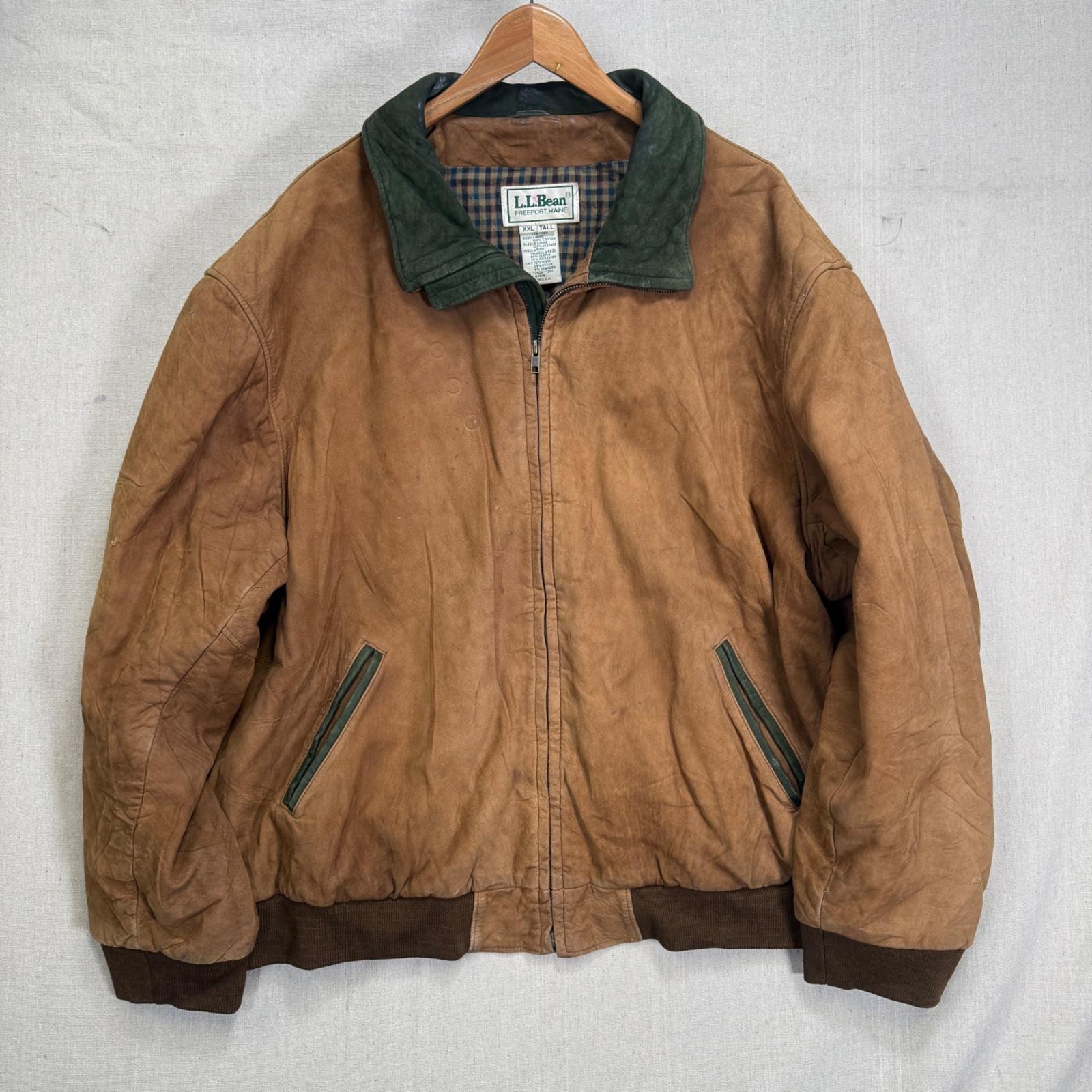 Ll Bean Bomber Suede Jacket - Etsy