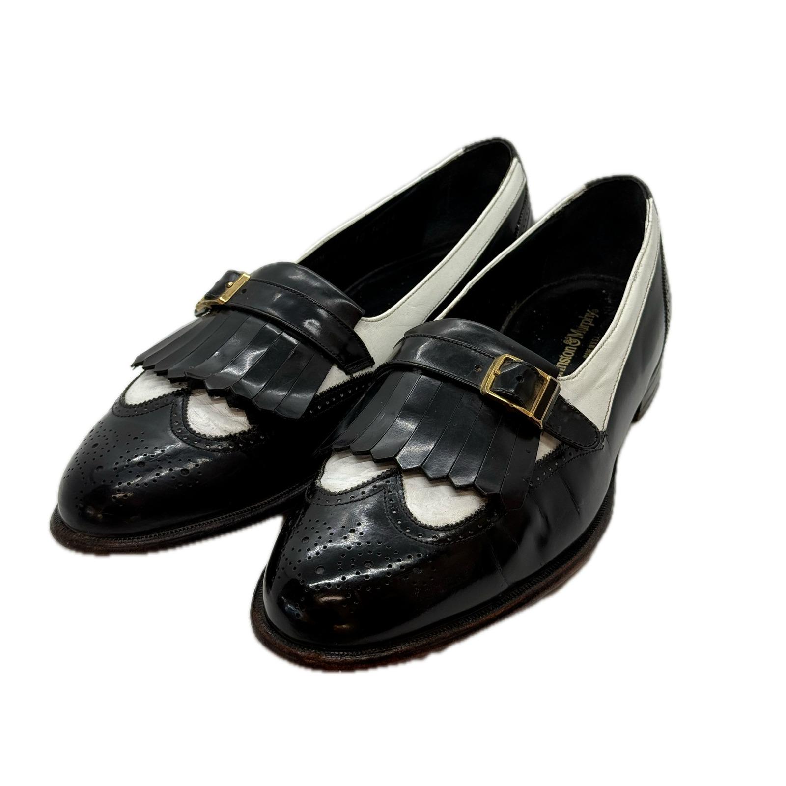 Johnson & Murphy Wingtip Tassel Loafers Dress Shoes Black  display picture 1