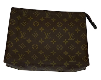 Vintage Louis Vuitton Monogram Trousse Toilette 28 Clutch Accessory Pouch Eclair