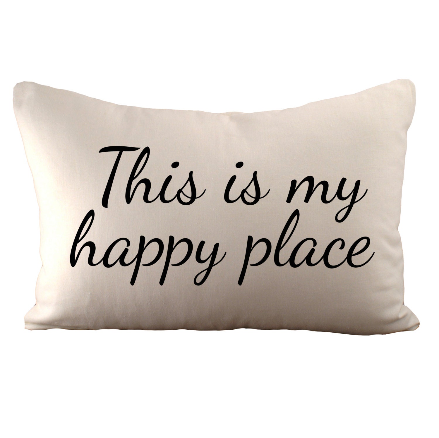 This is my happy place Cushion Cover 12x18 Choose your Etsy