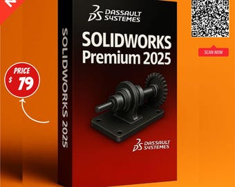 SolidWorks Premium 2025 | Full Lifetime License | Official Version | Windows Download