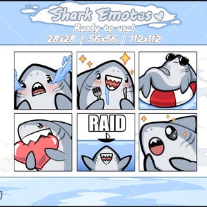 Cute Shark Emotes