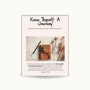 Know Thyself Journal & Worksheets