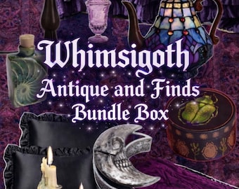 Whimsigoth Antiques and Finds Surprise Box | Mystery Box | Knick - Knack and Collectables Surpise Box | Surpise Bundle