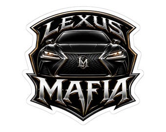Pegatinas troqueladas con el emblema de Lexus Mafia para coche / calcomanía para automóvil