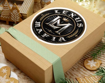 Pegatina con el escudo de Lexus Mafia / Pegatina con emblema metálico de lujo troquelada