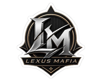 Pegatina con el logo de Lexus Mafia / Calcomanía troquelada para coche