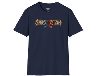 Camiseta gráfica de Santotzin Heavy Metal / Estilo del logotipo de la banda