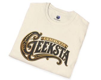Camiseta Geeksta original / Tipografía Nerd de estilo vintage