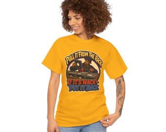 Camiseta "Sácalo del estante si es malo, devuélvelo" / Camiseta de vinilo para DJ