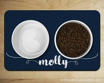 Rug for under dog bowls Clearance