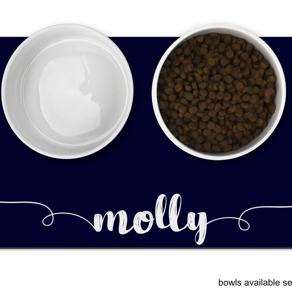 Dog Placemat - Customized Pet Bowl Mats,  Pet Placemat, Water Bowl Mat,  Personalized Mat