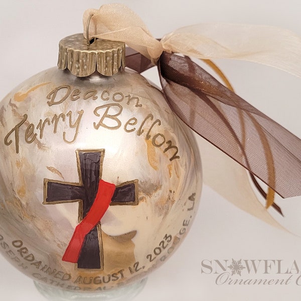 CATHOLIC DEACON RELIGIOUS Christmas Ornament Keepsake
