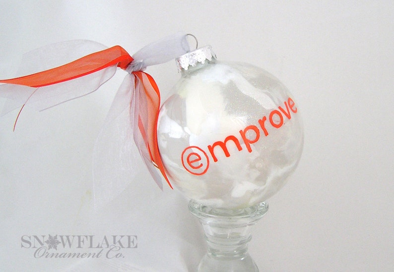 Custom COMPANY & ORGANIZATION LOGO Glass Christmas Ornament Gift image 4