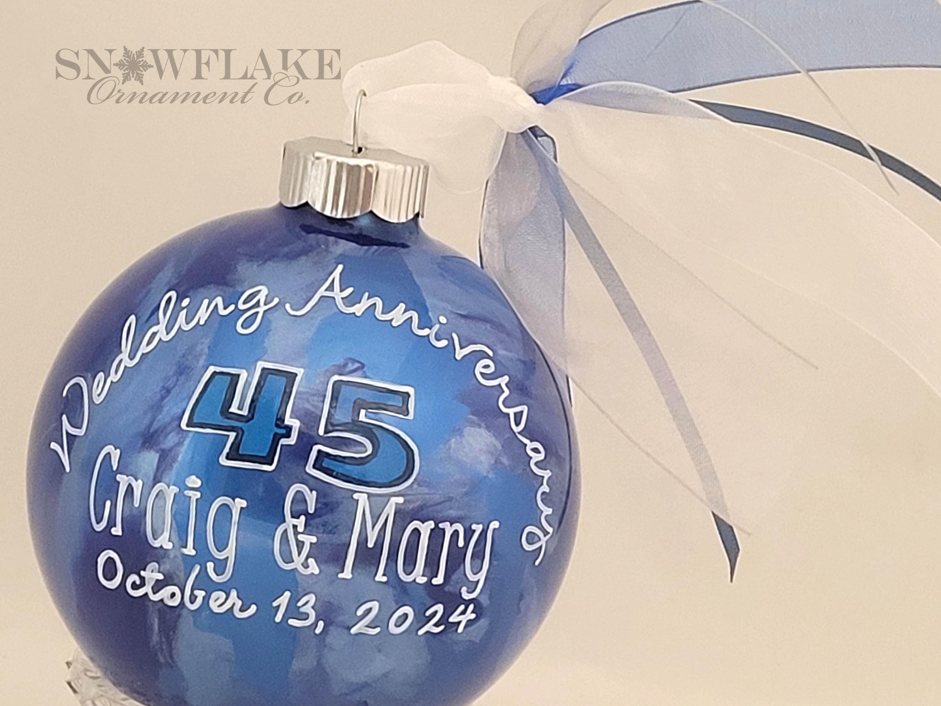 Personalized 45th Wedding Anniversary Card