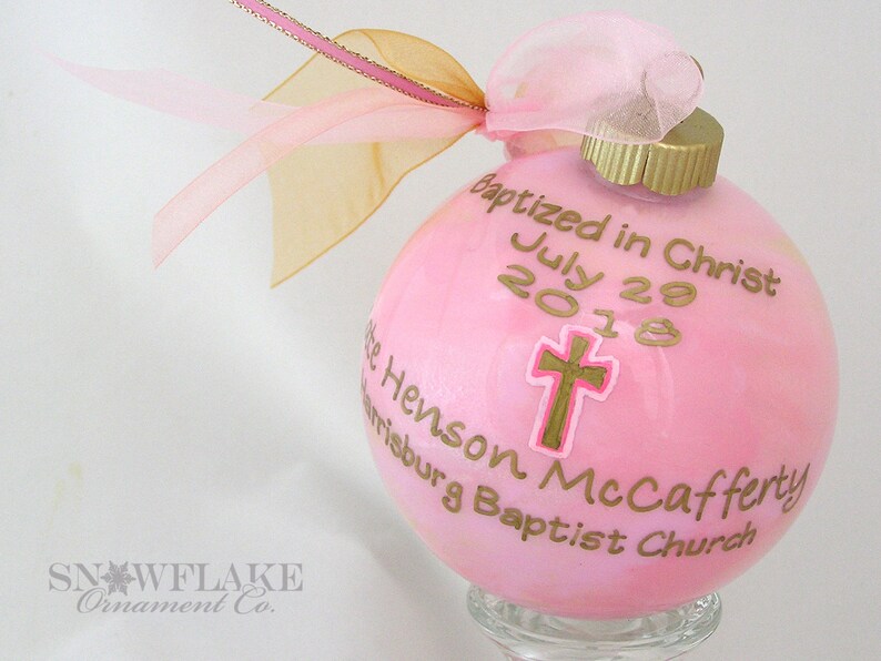 BAPTISM PERSONALIZED KEEPSAKE Ornament image 3