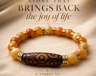 Stone That Brings Back the Joy of Life • Wealth & Success Bracelet • Feng Shui Abundance Gift • Positive Energy Jewelry