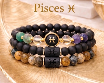 Pisces Bracelet Set – Intuition, Peace & Emotional Healing