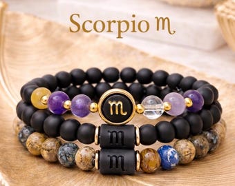 Scorpio Bracelet Set – Power, Protection & Transformation