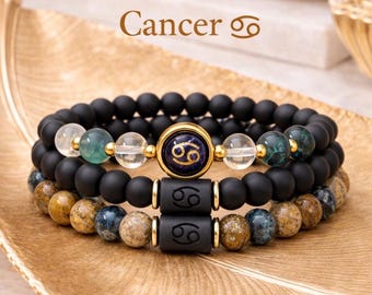 Cancer Bracelet Set – Protection, Emotional Balance & Inner Peace