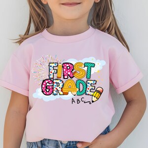 1st grade kids shirt 1st grade tshirt 1st day of school Shirt for girls Back to School Pencil kid shirt Kids school shirt Shirts for boys