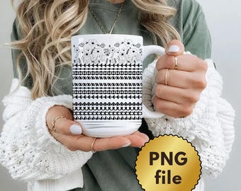 Dold meddelandemugg PNG-blomma digital nedladdning 11 eller 15 oz muggmall Knulla den här skiten mugg Blommig design Vuxenhumor png