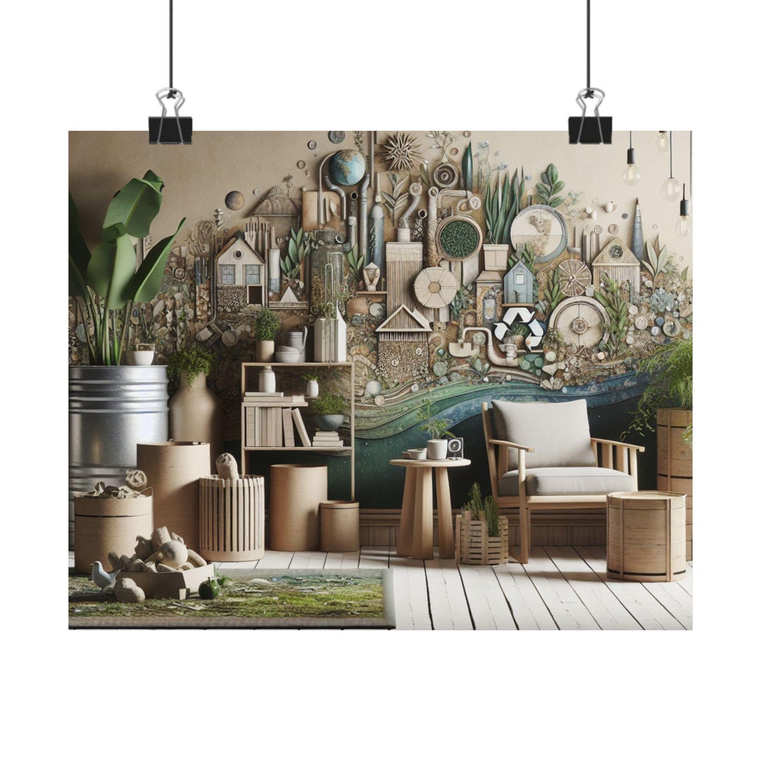 Eco-friendly Wall Art Posters, Nature-inspired Home Decor, Sustainable ...