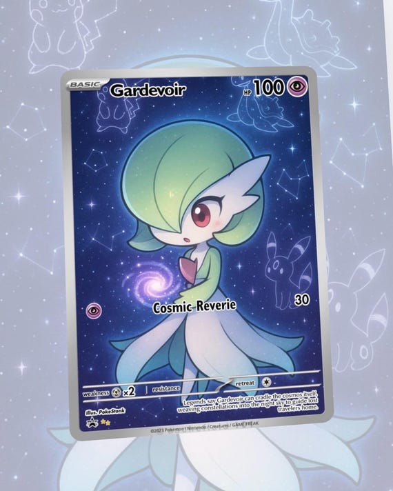 Gardevoir Custom Made Card Fan Art Card - Etsy Gardevoir Custom Made Card Fan Art Card - Etsy