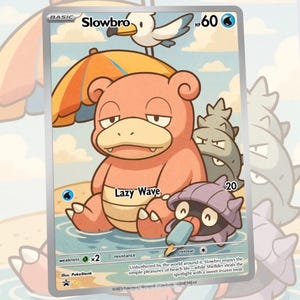 Slowbro Custom Made Card Fan Art Card