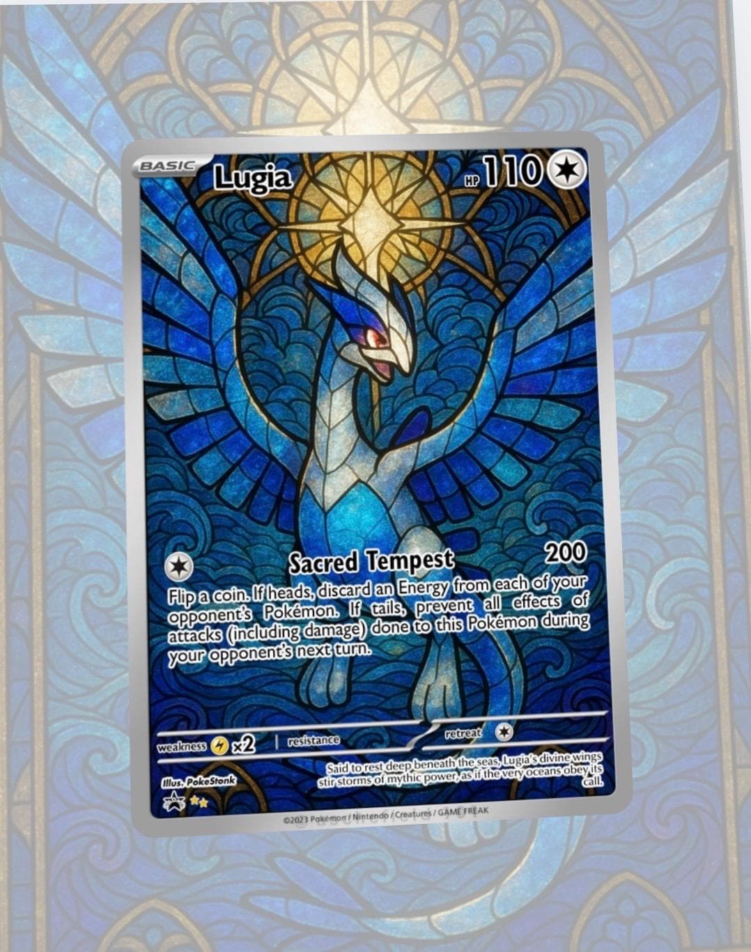 Stained Glass Pikachu Card - Etsy