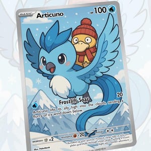 Articuno Blizzard Custom Made Card Fan Art Card
