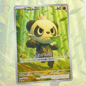 panda pokemon card Pancham Card